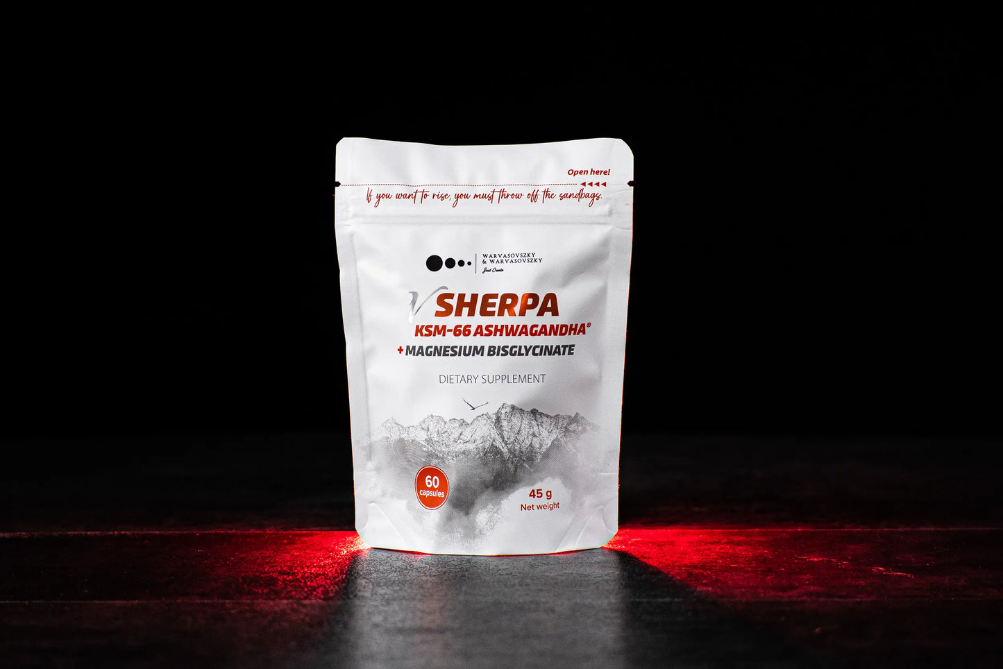 vSherpa KSM-66 Ashwagandha + Magnesium Bisglycinate Dietary Supplement