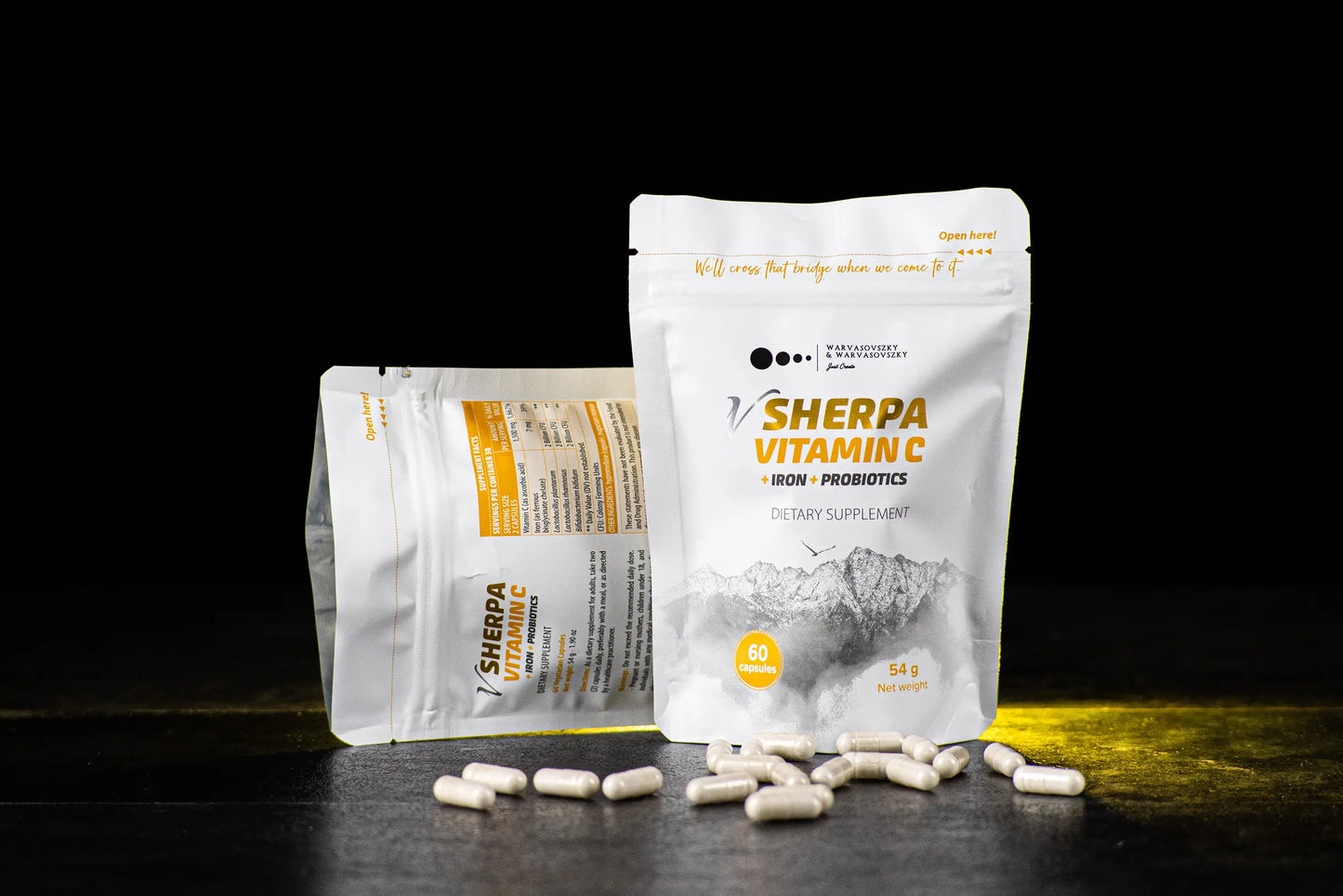 vSherpa Vitamin C + Iron + Probiotics Dietary Supplement