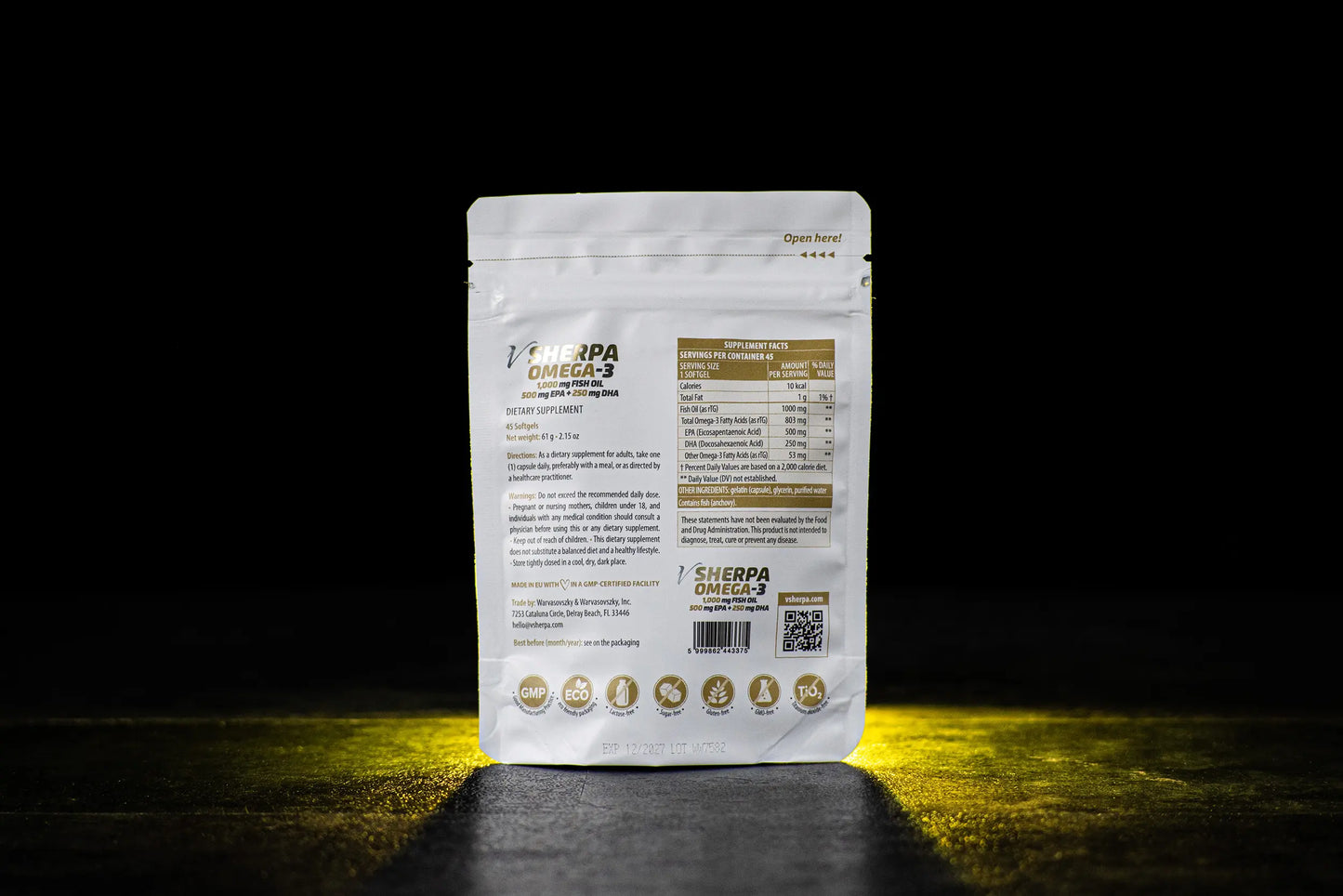 vSherpa Omega-3 Dietary Supplement