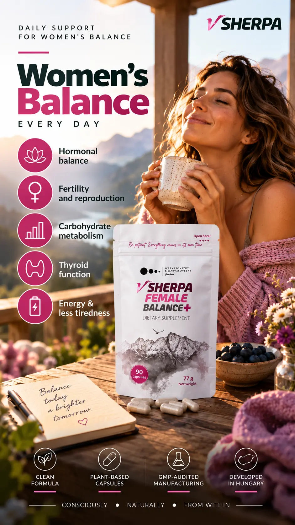 vSherpa Female Balance+ Dietary Supplement